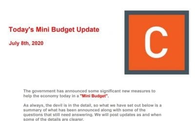 July 8th Hot Off The Press : Mini Budget Update Summary