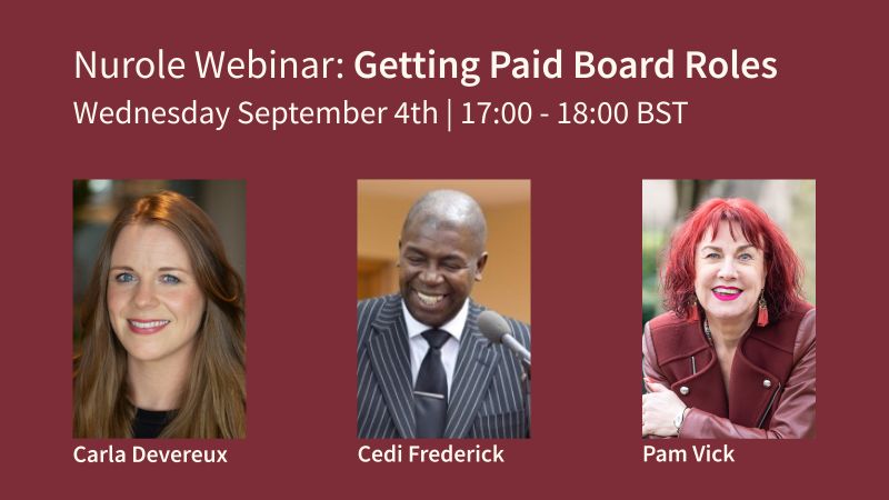 Getting Paid Non Exec Board Roles – Caspia Founder Pam Vick speaks at Nurole event